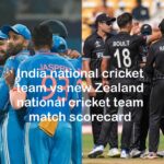 india national cricket team vs new zealand national cricket team match scorecard