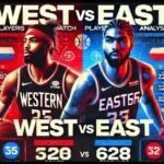 west vs east match player stats